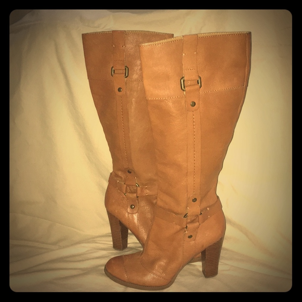 Nine West Harrington Boot in soft cognac leather!